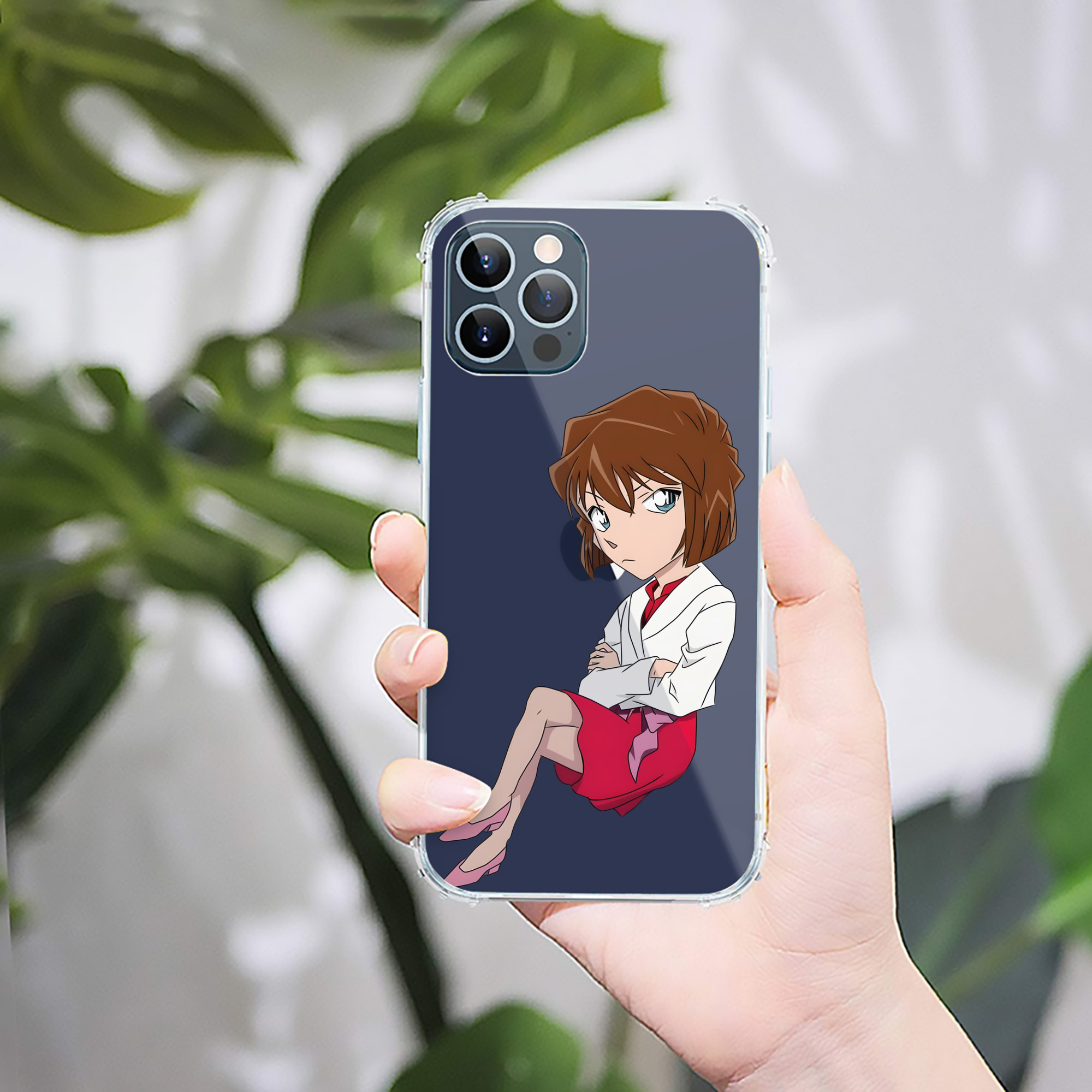 （画像用） 名探偵コナン 灰原 哀 はいばら あい Detective Conan Anita Hailey、Vi Graythorn Haibara Ai 【iPhone 12シリーズ対応】透明スマホケース（クリアソフトケース）